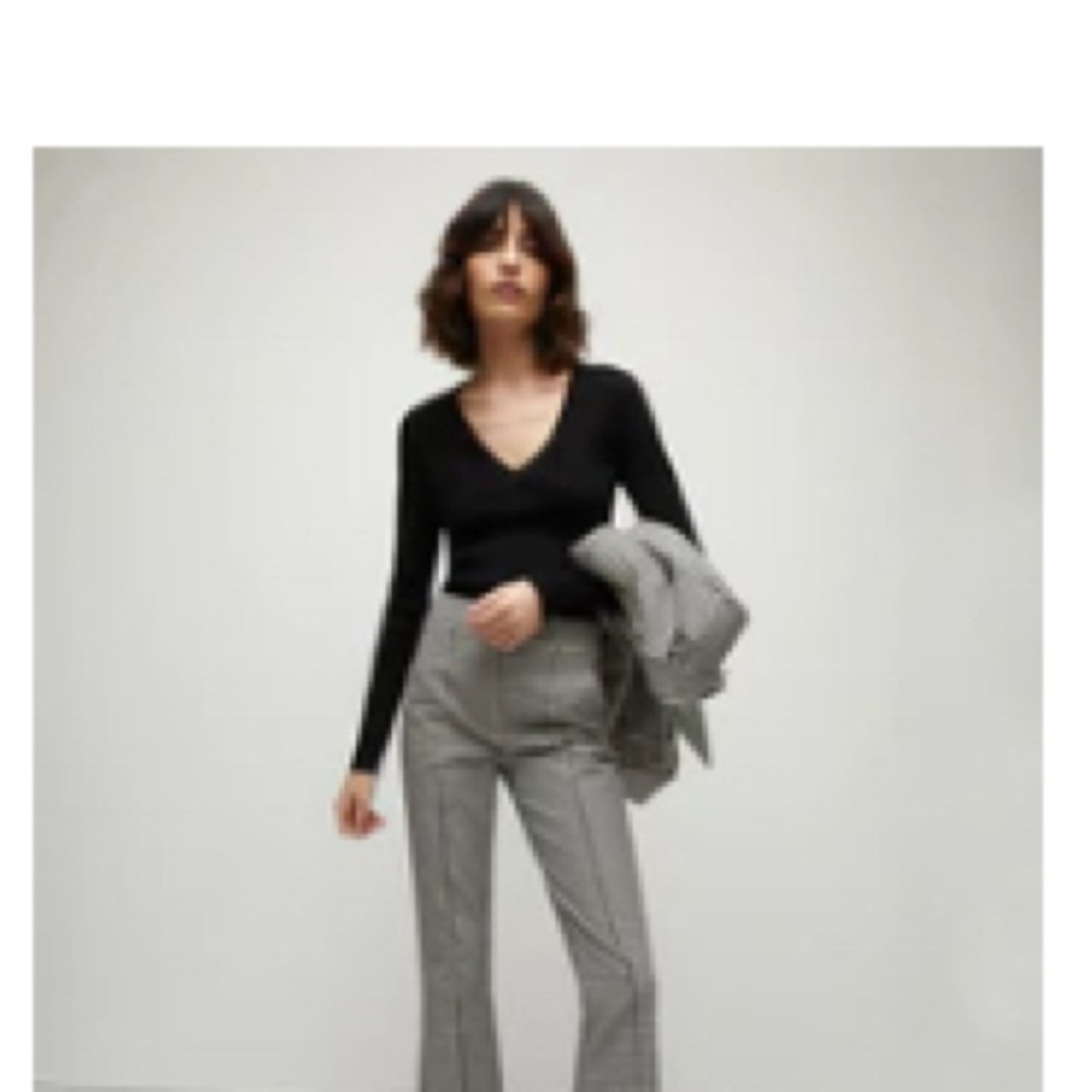 Veronica Tani Pant - Beard Black and Ecru Checkered Pants